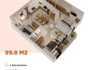 DEPARTAMENTO EN  PREVENTA SANTA CATARINA