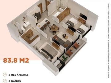 DEPARTAMENTO EN  PREVENTA SANTA CATARINA