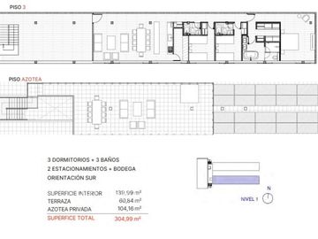 Penthouse con azotea privada. Errázuriz Burgos CVD-VMA