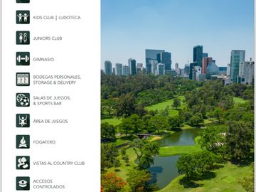 Departamentos en Venta Country Club Guadalajara, Vista al Campo de Golf.