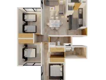 Departamento en venta en Roma Sur