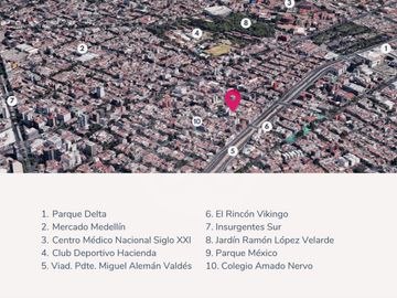 Departamento en venta en Roma Sur