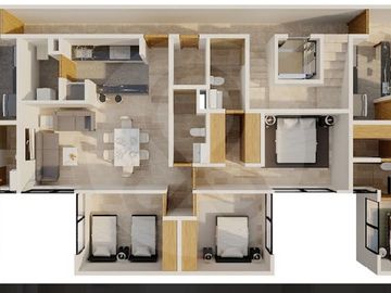 Departamento en venta en Roma Sur