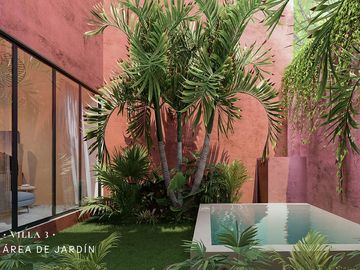 Casa en venta tipo villa al norte de Mérida en Itzimná