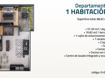 Departamento en venta en Del Valle Sur