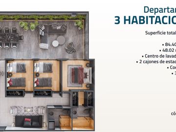 Departamento en venta en Del Valle Sur