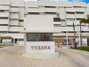 Departamento en venta frente al mar en Marina Kinuh, Telchac