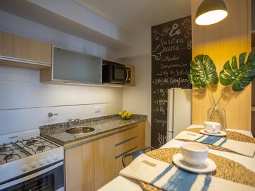 Departamento monoambiente con piscina y quincho