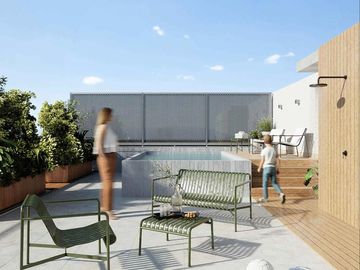Departamento monoambiente con piscina y quincho