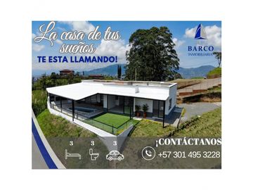 CASA CAMPESTRE PARA ESTRENAR EN CONDOMINIO LA TESALIA