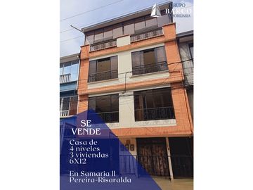 EN VENTA CASA DE 4 NIVELES EN SAMARIA II