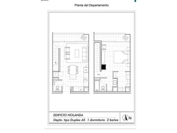 Venta dpto Dúplex 1D+2B+EST+BOD  Holanda /Metro Chile España / Gran ubicación en Ñuñoa