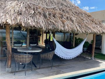 CABAÑA DE PLAYA EN VENTA (1154 mts terreno) y con  PISCINA