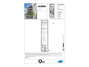Rosario: Alvear 281 y Catamarca, Departamentos de 1 dormitorio de 47,8 m2 al frente con balcon, Santa Fe, Argentina