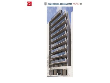 Rosario: Juan Manuel de Rosas 1177 monoambiente estudio desde 31 m2 hasta 37 m2 contrafrente con balcón, Santa Fe, Argentina