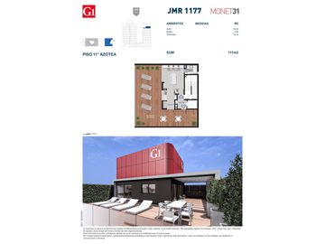 Rosario: Juan Manuel de Rosas 1177 monoambiente estudio desde 31 m2 hasta 37 m2 contrafrente con balcón, Santa Fe, Argentina