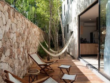 Venta de departamento Deck Garden Pool 1 recámara en La Veleta, Tulum