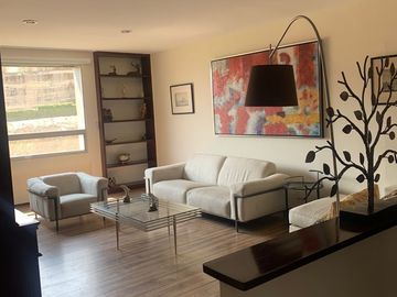 DEPARTAMENTO EN RENTA EN BOSQUE REAL AMUEBLADO (