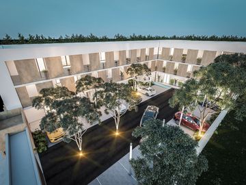 Galatha: Departamento en Dzityá, 2 recámaras y Amenidades