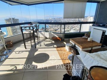 Espectacular departamento duplex en venta en Costa de Montemar, Concon.