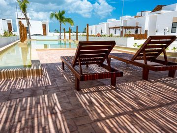 Casa en venta en privada con amenidades en Chelem, Progreso