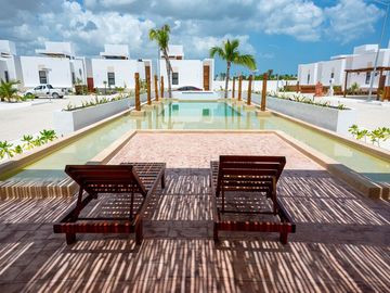 Casa en venta en privada con amenidades en Chelem, Progreso