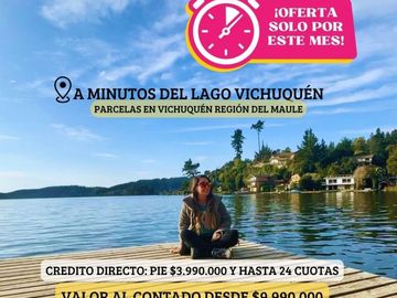 Parcelas crédito directo en Vichuquén a 10 minutos playa