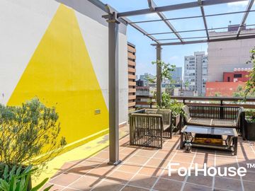 Penthouse con roof garden privado en venta en la Roma Norte