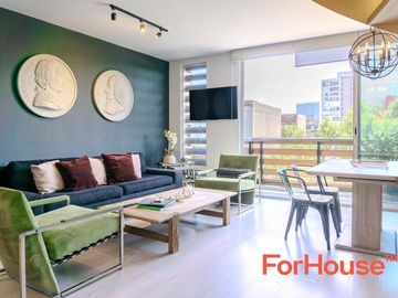 Penthouse con roof garden privado en venta en la Roma Norte