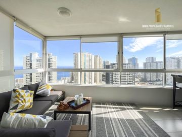 CONCON AMPLIO DPTO 3D 2B CON VISTA EN MODERNO EDIFICIO