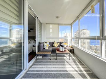 CONCON AMPLIO DPTO 3D 2B CON VISTA EN MODERNO EDIFICIO