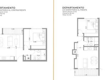 Departamento de pozo en venta - 1 Dormitorio 1 Baño - 44Mts2 - La Plata-TORRE FERAN