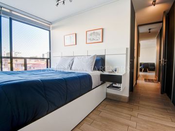 Departamento en venta amoblado, tranquila calle cerca de Escuela de Carabineros.