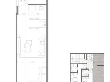 Monoambiente Ideal Airbnb- Edificio Boutique diseñado por Arq Carlos Ott