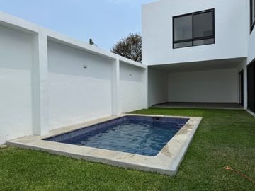 Casa nueva en venta en Delicias Cuernavaca con alberca y 3 recámaras