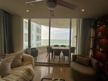 Departamento de 3 Recámaras frente al mar en Telchac Puerto