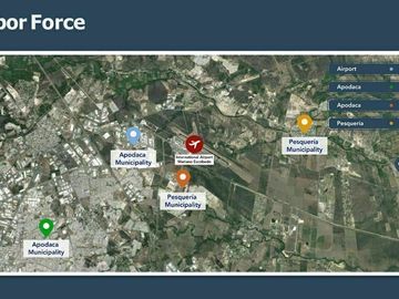Terreno industrial en venta en Pesquería NL.