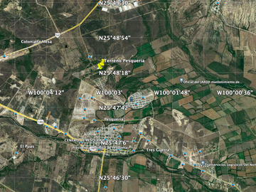 Terreno  industrial en venta en Pesquería Nuevo León