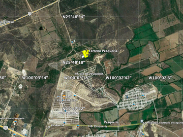 Terreno  industrial en venta en Pesquería Nuevo León