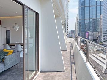 Modern Downtown Loft with Panoramic Views in Silom-Sathorn