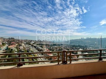 Amplio departamento duplex con insuperable vista de Reñaca