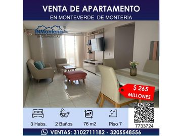 VENTA DE APARTAMENTO EN ZONA NORTE DE MONTERA