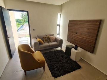 CASA NUEVA EN VENTA. 2 RECAMARAS. CERCA DE LA.PLAYA. CARMEN, CAMPECHE