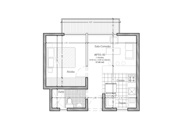 APARTAESTUDIO EN VENTA EN PLAYA RICA/DOSQUEBRADAS