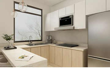 Departamento con 2 recámaras en Temozón Norte, Karmín