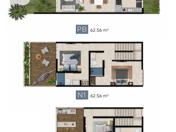 Townhouse en venta en Telchac, Amaite, Telchac ( Modelo B)