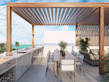 Departamento en venta en Telchac, Blancamar, Telchac, Yucatán ( Mod. Luxury)
