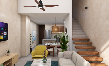 Townhouse en Venta, en Telchac, Amaité, Yucatán (Mod. C)