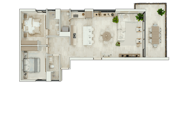 Departamento(2R Esquina) en Venta en Arrecife, Sisal