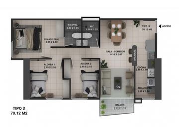APARTAMENTO EN CESIÓN DERECHO SABANETA